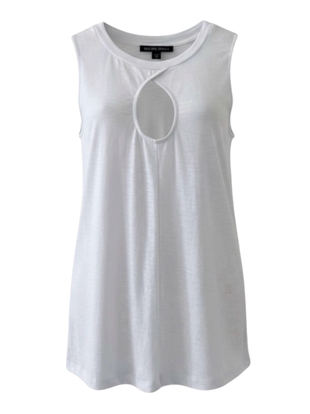 NEW Boston Proper White Keyhole Cotton Tank Top Size Small